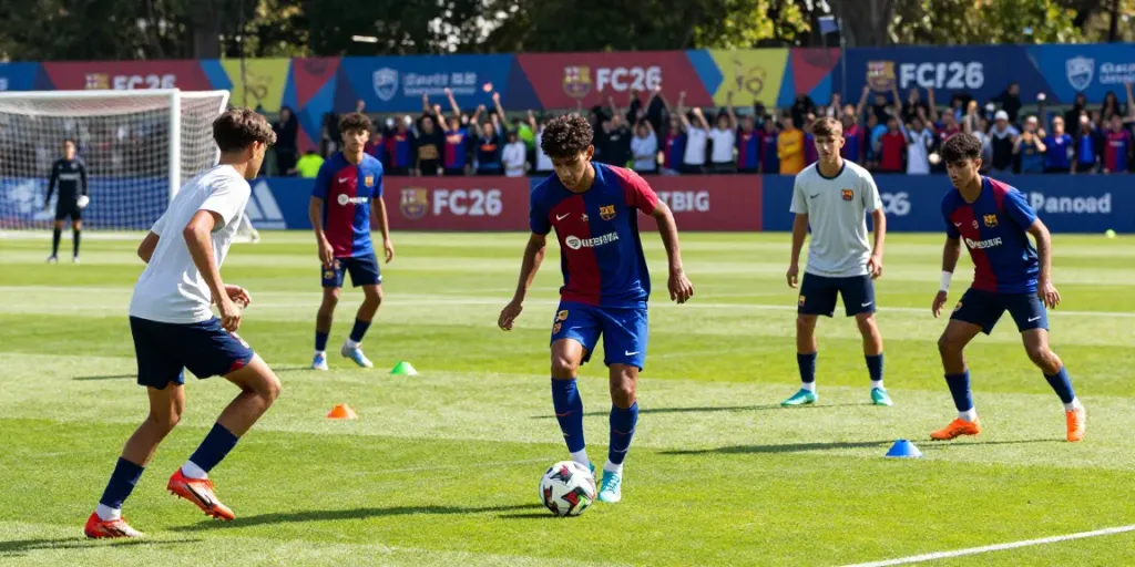 Best U-21 players training session with Lamine Yamal and teammates, full list here of top young talent.