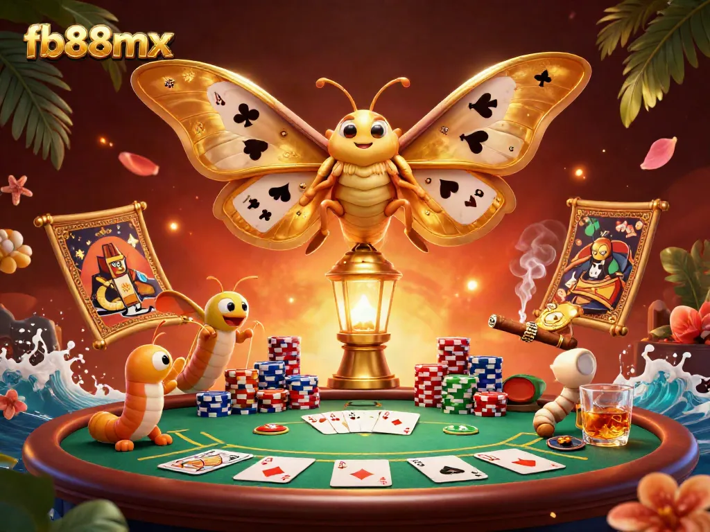 Join the fun at fb88mx with this vibrant 3D casino illustration showcasing exciting gaming elements.