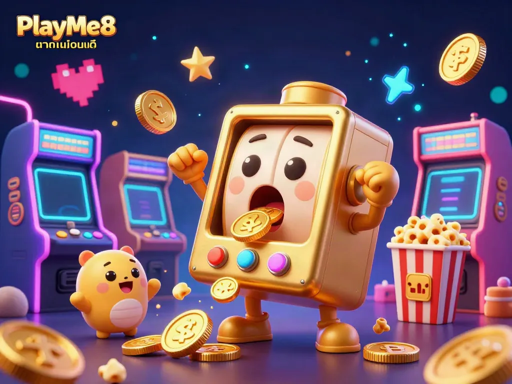 เล่นสล็อตออนไลน์ที่ PlayMe8 คาสิโนออนไลน์ ที่เต็มไปด้วยความสนุกและโชคลาภ!