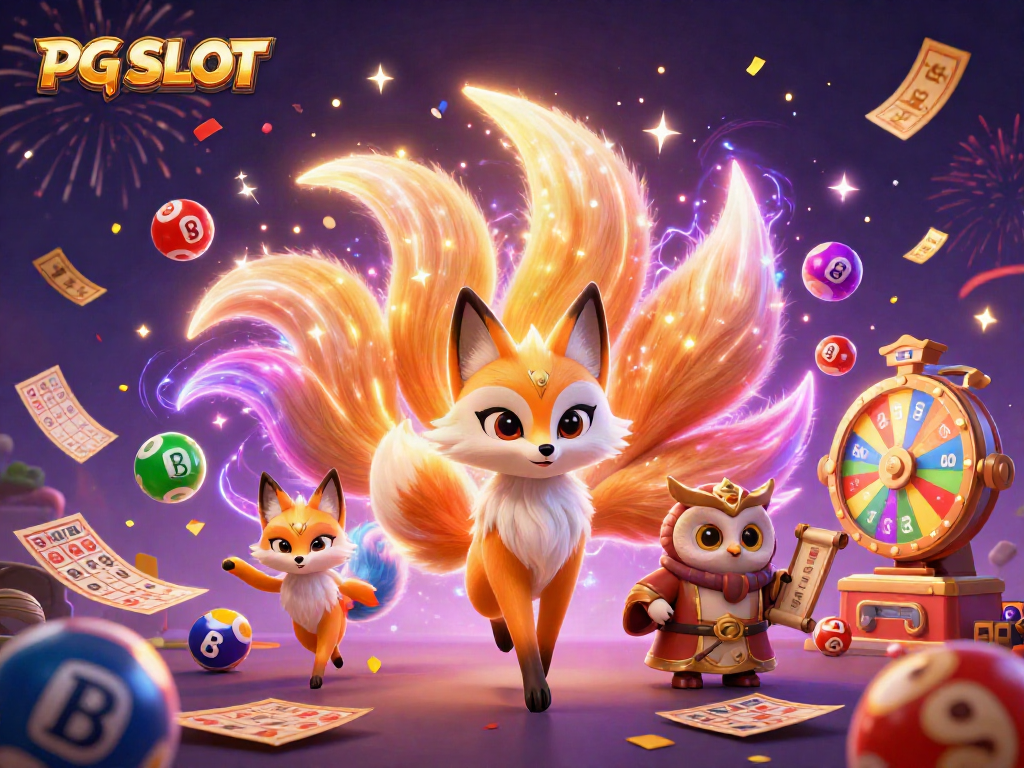 Experience the excitement of PG SLOT with vibrant spirits, colorful lottery elements, and magical energy effects!