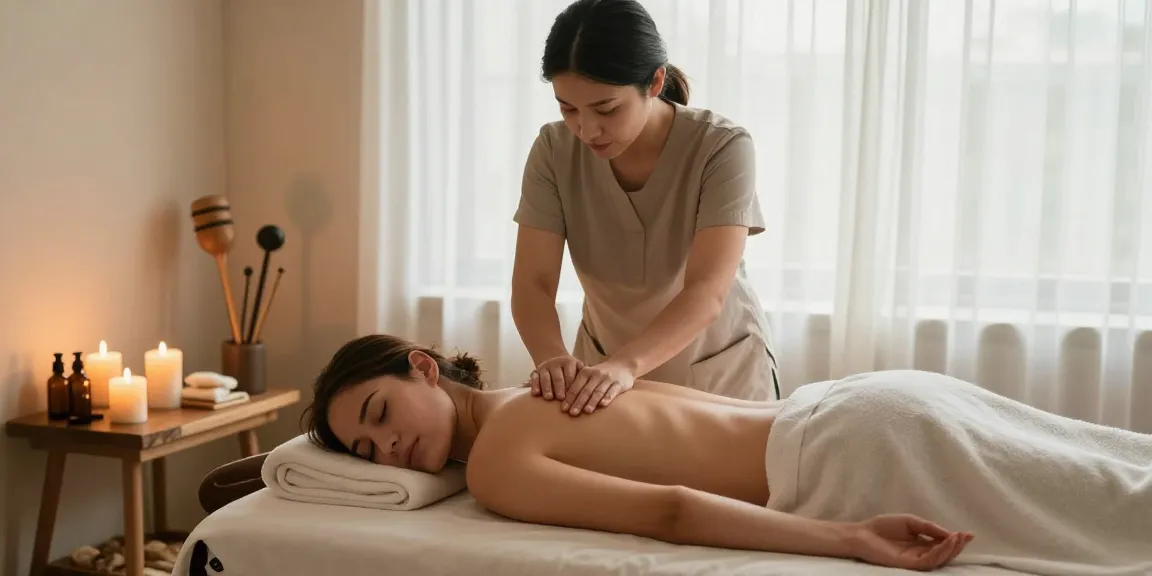 경기도출장마사지 제공하는 편안한 홈 마사지 테라피 장면
