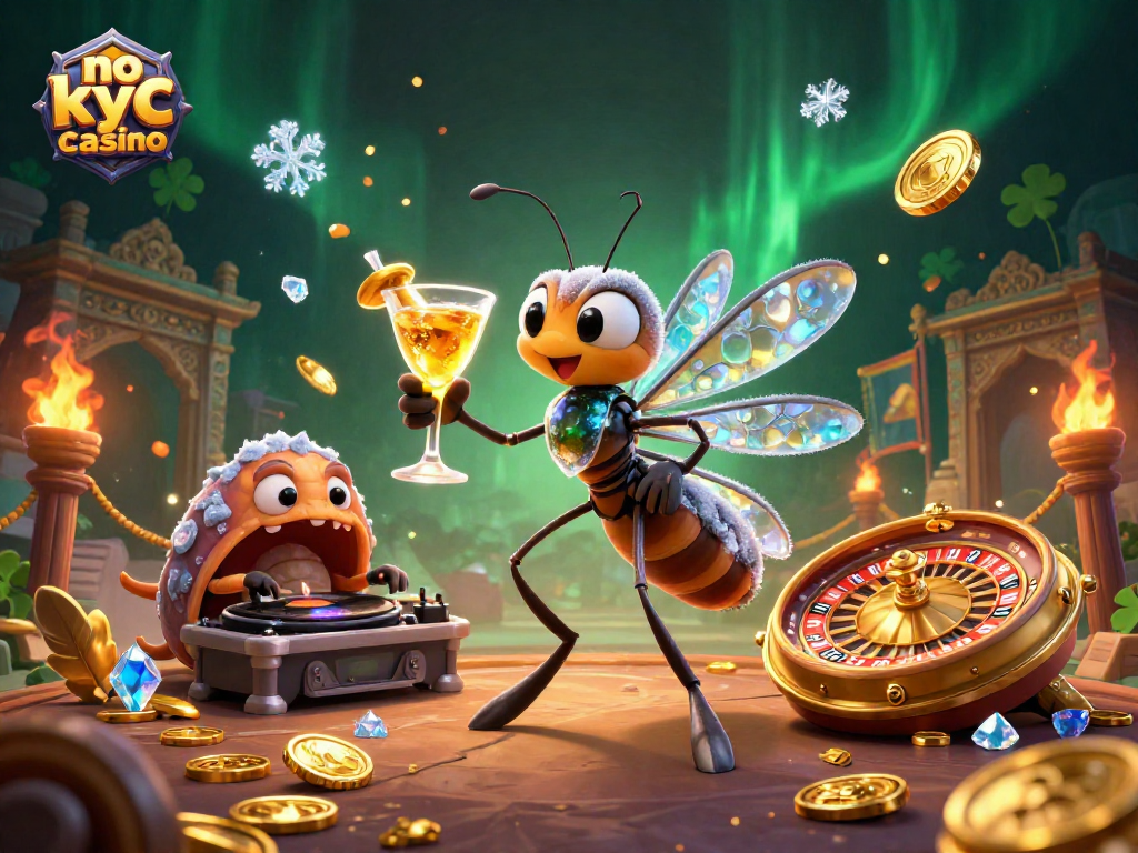 Engage with thrilling gameplay at no kyc casino featuring vibrant 3D characters and casino elements.