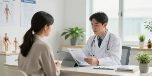 ブラビオンSの口コミを説明する医師と患者の相談シーン