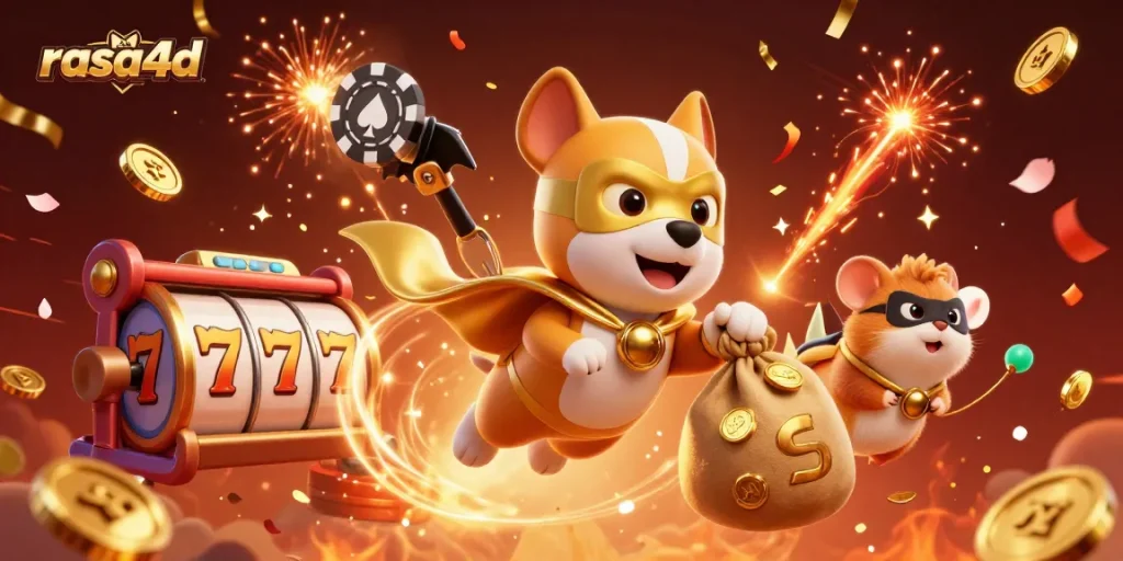Menang di kasino dengan rasa4d, anjing pahlawan mengambil uang di suasana meriah